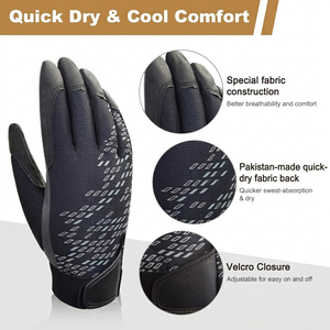 Gants de racquetball en cuir respirant, sur mesure, avec logo personnalisé, pour hommes, pour les sports de plein air, pour adultes - Product Image 4