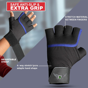 Guantes de Ejercicio Profesionales con Diseño de Malla Ventilada en la Parte Posterior y Palma Reforzada, Guantes de Gimnasio Directo de Fábrica con Agarre de Silicona - Product Image 3