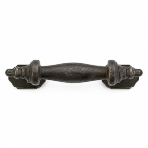 Classic Black Cast Iron <b>Door</b> <b>Handle</b> Decorative <b>Pull</b> | Rustic Cabinet Cupboard Gate Barn Kitchen Furniture Vintage Hardware Grips - Product Image 1