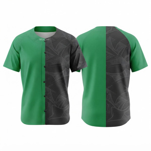 Custom Button Down Baseball Jersey Men's Plus Sizes Sleeveless <b>Polyester</b>/Cotton Breathable Quick Dry Custom Logo Positions - Product Image 1