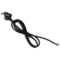 Enchufe de India con extremo pelado 10A Cable de alimentación, 1,5 m