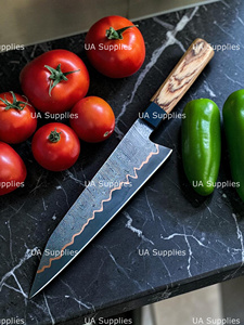 Couteau de chef en cuivre damas de qualité supérieure, couteau de cuisine forgé à la main, manche personnalisé, couteau de chef professionnel, OEM ODM en gros - Product Image 6