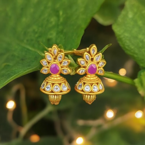 Kids Casual European Rhinestone Alloy with Gold Plating Jhumka Hair Clips for Wedding Party Halloween - Product Image 3