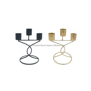 เชิงเทียนโลหะตกแต่งโต๊ะสไตล์โมเดิร์นสำหรับงานแต่งงาน งานปาร์ตี้ และใช้ในบ้าน มีให้เลือกหลายแบบ - Product Image 2