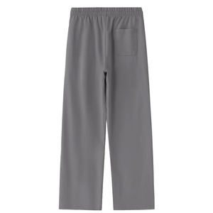Nouveau pantalon décontracté tendance, coupe ample, taille mi-haute, motif uni, jambe large, pour hommes, avec cordon de serrage, service OEM - Product Image 2
