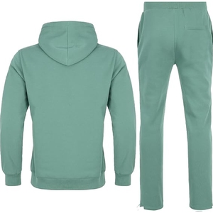 Sudadera con Capucha y Pantalones Deportivos de Algodón 100% de Alta Calidad con Logotipo Personalizado, Diseño Sólido, para Hombre, Invierno - Product Image 1