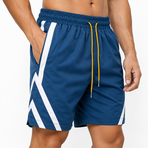 Pantalones Cortos Deportivos de Verano para Hombre, Tejidos, Casuales, 100% Nailon y Spandex, Ecológicos, con Logotipo Frontal, hasta la Rodilla, Resistentes al Viento, de Alta Calidad - Product Image 1