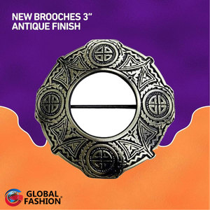 Broche Escocés con Nudo Celta y Acabado Antiguo, Diseño de Cuadros, para Trajes Formales, Unisex, 2026 - Product Image 2
