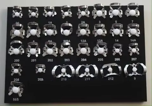 Juego de 31 Piezas de Pinzas de Goma para Endodoncia, Instrumentos Dentales Endo con Bandeja Negra - Product Image 5