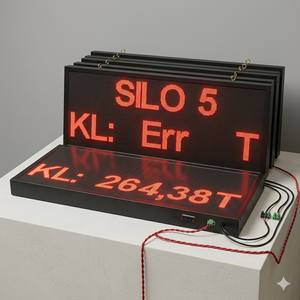 Industrial AC Powered <b>LED</b> Matrix <b>Clock</b> with Multi-Source Connectivity (Modbus TCP) | AT-<b>LED</b> Matrix <b>Clock</b> OEM Available - Product Image 1