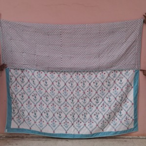 Classic 100% Cotton Eco-Friendly Winter Luxury Handmade Organic Reversible <b>Quilt</b> Lightweight Home <b>Bedding</b> Comforter Soft <b>Quilt</b> - Product Image 5