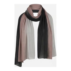 Pañuelo de Chifón para Mujer, Diseño Color Block, Largo, Multifuncional, Estilo Simple, para Uso Diario en Todas las Estaciones - Product Image 1