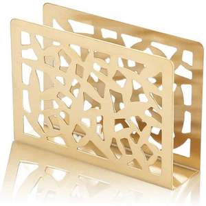 Porte-serviettes pyramidal rustique en fer, support à mouchoirs en métal fait main pour décoration de salle à manger de style campagnard, design moderne pour utilisation sur table à la maison - Product Image 6