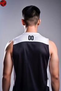 บริการ OEM ขายส่งชุดกีฬาวอลเลย์บอลสำหรับผู้ชาย ชุดวอลเลย์บอลแบบไม่มีแขนพิมพ์โลโก้ตามสั่ง พร้อมขั้นต่ำในการสั่งซื้อน้อย - Product Image 3