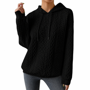 Sweat à capuche personnalisé pour femme avec motif graphique, en molleton de coton de haute qualité, fabricant de mode en gros - Product Image 3