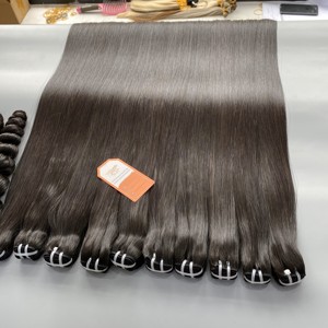 Vendeur de trame de cheveux humains à cuticule alignée brute droite 12A Extensions de cheveux vierges à double tirage Tissage vietnamien Double trame - Product Image 3