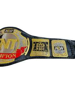 Surtechs AEW TNT Championship <b>Wrestling</b> <b>Belt</b> Replica, 2mm Brass Metal Adult Size Professional <b>Wrestling</b> Collectible Championship - Product Image 3