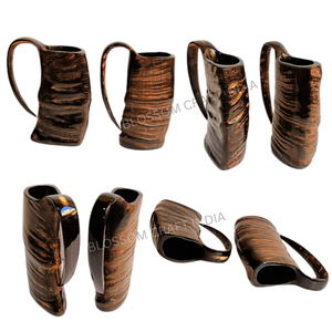 Jarra Ecológica Premium de Cuerno de Búfalo, Tallada a Mano, Estilo Vikingo Nórdico - Product Image 3