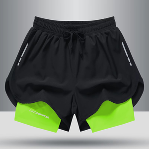 Durable Workout Shorts with Modern Athletic Style Export Quality Double Layer Shorts Manufacturer Workout Double Layer Shorts - Product Image 5