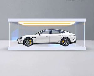 2025 New Elegant Acrylic Rectangle Toy Car Display <b>Box</b> with <b>Wooden</b> Base Durable Multifunction Showcase for Collectible Cars - Product Image 4