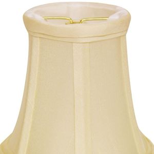 Set di 6 paralumi Dupioni di pura seta inclinati con fermaglio fiamma uova-eleganti cover per i tuoi apparecchi di illuminazione - Product Image 2