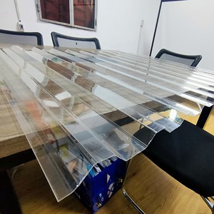 Industrial Grade Corrugated <b>Polycarbonate</b> Sheet Anti-Static Wave Design Impact Proof Lightweight for Walkway Cover - Product Image 3