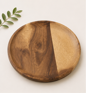 Platos Base Redondos de Madera de Acacia de Lujo al por Mayor, Hechos a Mano, Ecológicos, para Bodas, Eventos y Restaurantes - Product Image 5