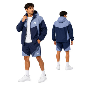 Custom logo Men's Water Reactive <b>Jacket</b> and <b>Waterproof</b> <b>Jacket</b> Shorts Sets <b>Light</b> and Comfortable Running Cycling men's <b>jackets</b> - Product Image 1