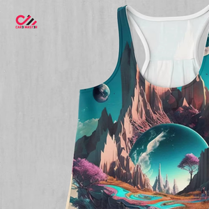 Camiseta sin mangas para mujer CARE MASTER, material suave y agradable para la piel, empaque personalizable, camiseta deportiva para mujer - Product Image 4