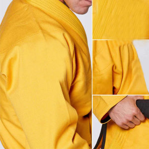 Ensemble d'uniformes d'arts martiaux en polyester/coton respirant personnalisé de qualité supérieure pour l'entraînement au Jiu-Jitsu avec vêtements de karaté pour l'exercice - Product Image 6