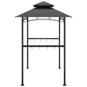 หลังคาเต็นท์บาร์บีคิวเหล็กสีแอนทราไซต์ขนาดกลาง สำหรับงานปาร์ตี้และกิจกรรมกลางแจ้ง - Product Image 4