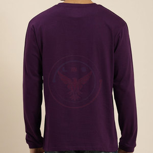 Servicio OEM Camisetas de Manga Larga de Alta Calidad Hechas a Medida, las Más Vendidas para Hombre, de Poliéster/Algodón, Ecológicas, Transpirables y de Secado Rápido - Product Image 3