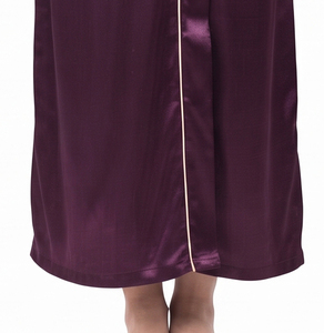 Robe de nuit en satin pour femme, robe de détente de luxe, vêtements de maison, chemise de nuit en soie 100% premium, longue robe confortable pour dormir, vêtements de nuit pour femmes - Product Image 4
