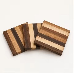 Classic Wood Coasters Set Premium Beverage <b>Protectors</b> for Dining <b>Table</b> Coffee Mug Restaurant Hotel Bar Home Use - Product Image 3