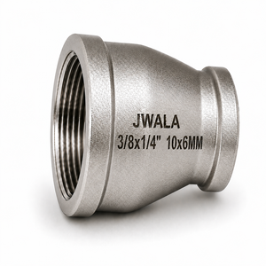 Raccord Réducteur en Acier Inoxydable de Qualité Supérieure 10x6mm, Ports Filetés 3/8x1/4 Pouce, pour Installation de Tuyauterie Chimique Industrielle - Product Image 3