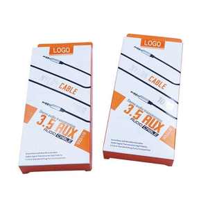 Boîte en carton directement de l'usine pour l'emballage de câbles de charge rapide avec trou de suspension - Product Image 5