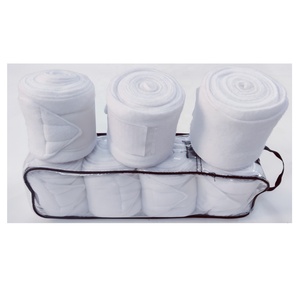 ม้าขั้วโลกขนแกะผ้าพันแผลสีขาวม้าโปโลห่อ - Product Image 2