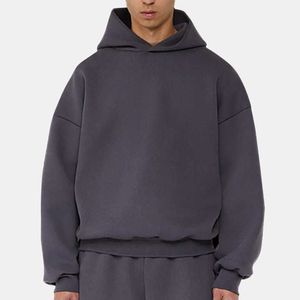 100% Cotton Drop Shoulder Hoodies Heavy <b>Weight</b> Oversized Streetwear Hoodies Custom Print Logo Men's Hoodies & Sweatshirts - Product Image 5