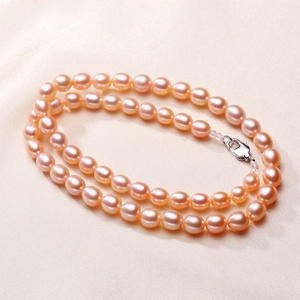 Collar de Perlas de Agua Dulce Reales de 6mm de Zhuji Mountain Lake, Accesorios de Alta Gama con Forma de Patata Pequeña - Product Image 4