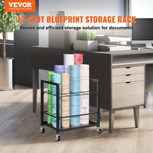 Supporto per File Roll Mobile a 12 Slot per architetti comodi schedari mobili - Product Image 2
