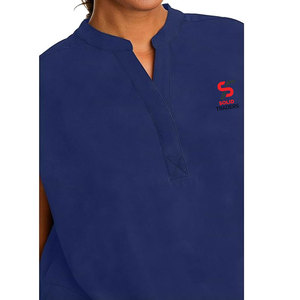 Tenue de travail légère Solid Trader pour chirurgiens et infirmières, matière extensible quadridirectionnelle, design moderne, uniforme d'hôpital - Product Image 2