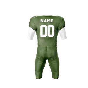 Adult Tackle American Football Uniform with <b>Pads</b> Custom Logo Design Plus Size Short Sleeve - Product Image 3