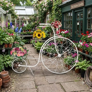 Support à plantes vintage en fer forgé, 3 niveaux, revêtement époxy, porte-pot de fleurs en métal pour décoration de jardin extérieur - Product Image 4