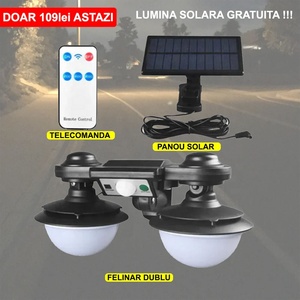 50W Runde Doppelkopf-Solar-LED-Wandleuchte mit Separatem Solarpanel - Product Image 6