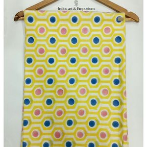 Tela de Algodón Cambray Estampada a Bloques 60x60, Tela de Algodón con Estampado Tradicional Jaipuri - Product Image 4