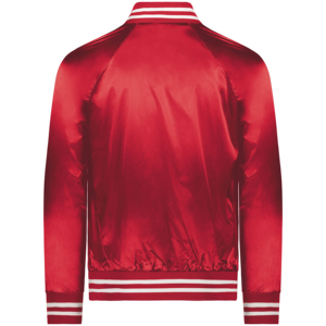Plus Size Customized Design Team Name & Number Jacket Breathable Embroidered Winter Satin Varsity Jacket For Men - Product Image 3