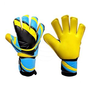 High Quality Custom Made Full <b>Finger</b> Waterproof Adjustable Lace-Up Closure Wrist <b>Strap</b> Football Goalkeeper Gloves Outdoor Use - Product Image 2