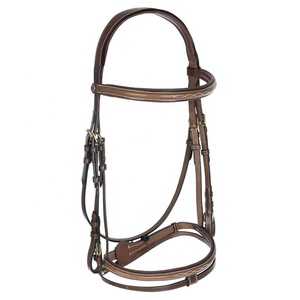 Brides d'équitation Brides d'équitation en cuir de haute qualité à vendre Muserolle et casque rembourrés souples - Product Image 1