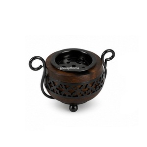 Copper Incense <b>Burner</b> with Dual Handles Aromatherapy Diffuser <b>for</b> Home Decor - Product Image 2