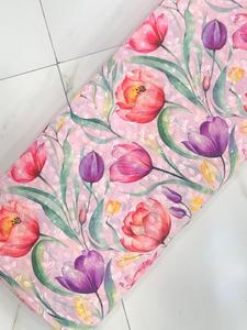 Tela de Algodón Puro con Estampado Floral Digital y Lentejuelas, 44 Pulgadas de Ancho, Material Textil Transpirable de Alta Calidad para Trajes de Diseñador para Mujer - Product Image 3